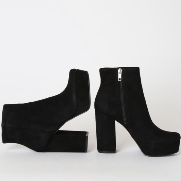 Black Platform Boots Steve Madden 